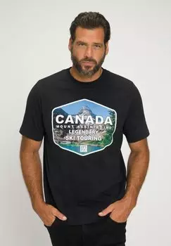 Футболка с принтом JP1880, черный