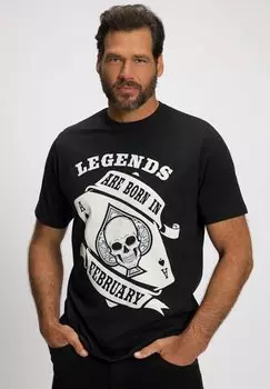 Футболка с принтом JP1880, черный