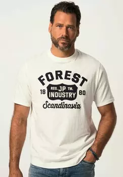 Футболка с принтом JP1880, кремовый