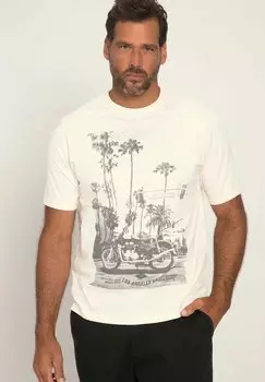 Футболка с принтом JP1880, молочный