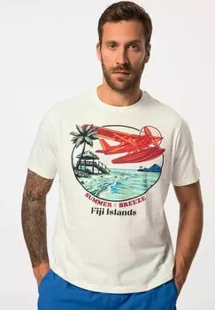 Футболка с принтом JP1880, молочный