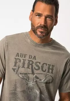 Футболка с принтом JP1880, серый