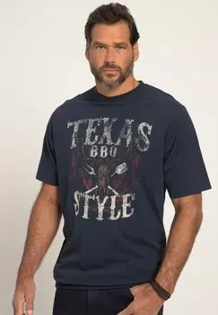 Футболка с принтом JP1880, темно-синий