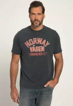 Футболка с принтом JP1880, темно-синий