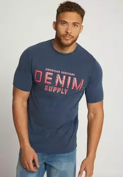 Футболка с принтом JP1880, темно-синий