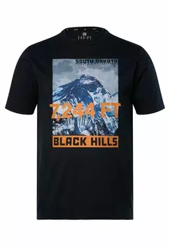 Футболка с принтом JP1880, темно-синий