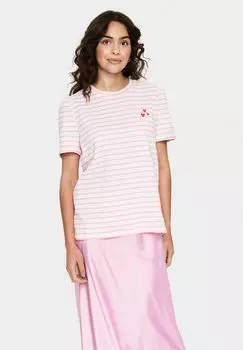 Футболка с принтом JUCIASZ Saint Tropez, розовый