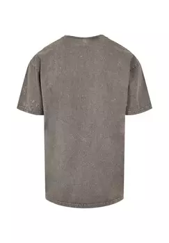 Футболка с принтом JUDAS PRIEST SOLID CIRCLE ACID WASHED HEAVY Merchcode, темно-серый
