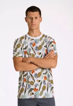 Футболка с принтом JUICY AOP O-NECK Lindbergh, белый