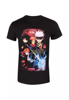 Футболка с принтом JUJUTSU KAISEN POWER Henry Tiger, черный