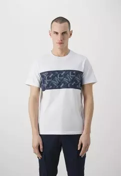 Футболка с принтом JUMBO EMPIRE STRIPE TEE Michael Kors, белый