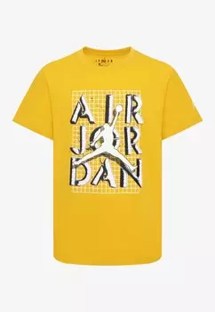 Футболка с принтом JUMPMAN JORDAN STACK TEE, цвет yellow ochre