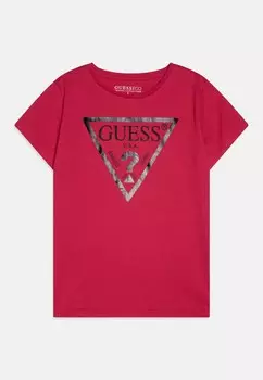 Футболка с принтом JUNIOR CORE Guess, красный