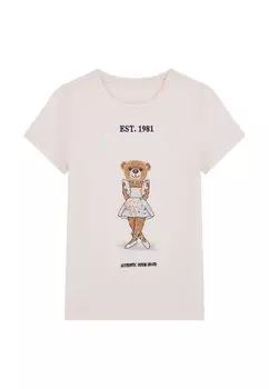 Футболка с принтом JUNIOR Guess, фуксия