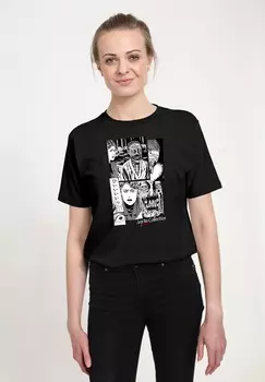 Футболка с принтом JUNJI ITO UNDEAD Henry Tiger, черный