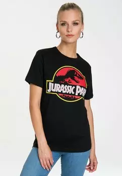 Футболка с принтом JURASSIC PARK LOGO LOGOSHIRT, цвет schwarz