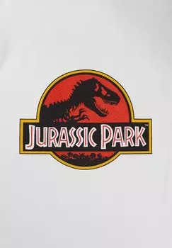 Футболка с принтом Jurassic World, белый