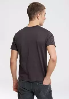 Футболка с принтом JUST ONE MORE THING! LOGOSHIRT, темно-серый