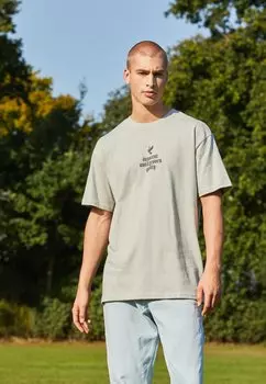 Футболка с принтом Justice Oversize Upscale by Mister Tee, цвет lightasphalt