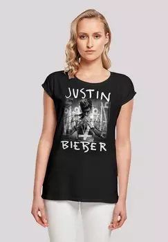 Футболка с принтом JUSTIN BIEBER PURPOSE ALBUM COVER F4NT4STIC, черный