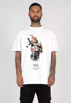 Футболка с принтом JUSTITIA HEAVY MJ Gonzales, цвет white
