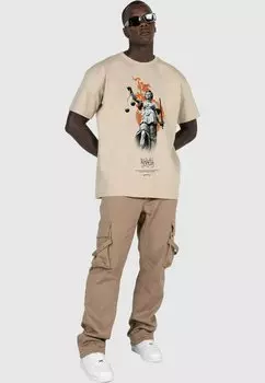 Футболка с принтом Justitia Heavy MJ Gonzales, мокрый песок