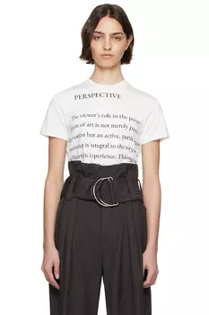Футболка с принтом Jw Anderson, цвет ivory