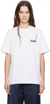 Футболка с принтом JWA на спине JW Anderson