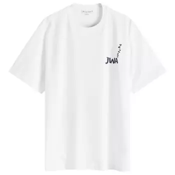 Футболка с принтом Jwa на спине Jw Anderson, белый