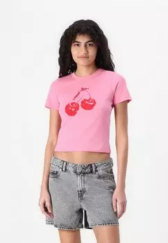 Футболка с принтом JXGIGI BABY VALENTINE TEE JJXX, розовый