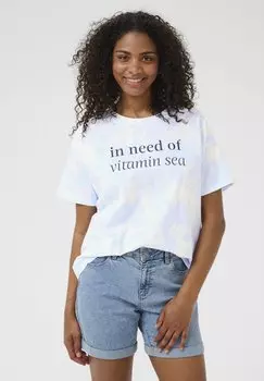 Футболка с принтом Kaffe, синий