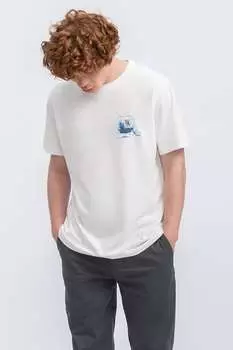 Футболка с принтом Kaft, белый