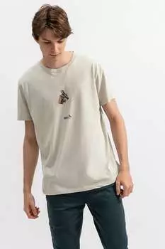 Футболка с принтом Kaft, серый