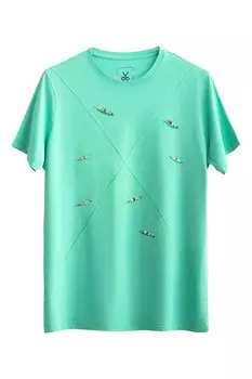 Футболка с принтом Kaft, синий