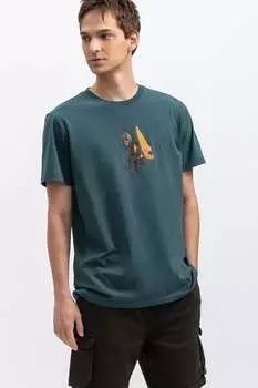 Футболка с принтом Kaft, зеленый