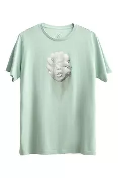 Футболка с принтом Kaft, зеленый