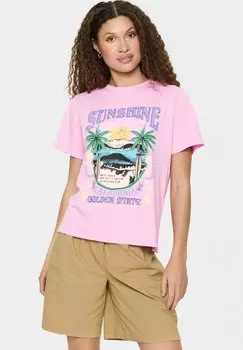 Футболка с принтом KALIVA Saint Tropez, розовый