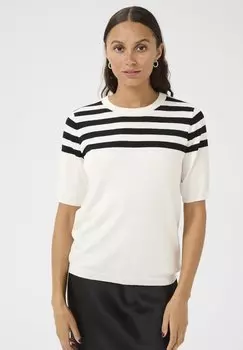Футболка с принтом KALIZZA STRIPED Kaffe, черный