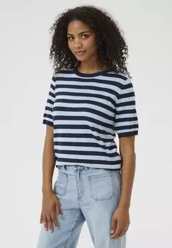 Футболка с принтом KALIZZA STRIPED Kaffe, синий