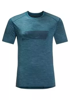 Футболка с принтом KAMMWEG GRAPHIC S/S M Jack Wolfskin, синий
