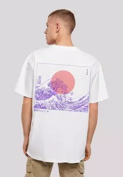 Футболка с принтом KANAGAWA WELLE JAPAN F4NT4STIC, цвет wei