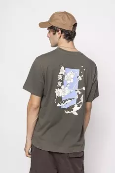 Футболка с принтом Kaotiko, темно-зеленый