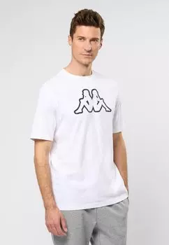 Футболка с принтом Kappa, белый