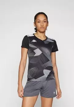 Футболка с принтом Kappa, черный