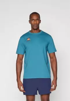 Футболка с принтом Kappa, сине-зеленый