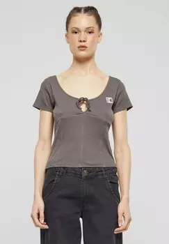 Футболка с принтом Karl Kani, цвет anthracite