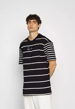 Футболка с принтом Karl Kani, светло-синий