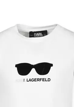 Футболка с принтом Karl Lagerfeld, белый
