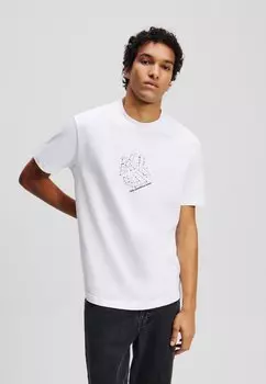 Футболка с принтом Karl Lagerfeld Jeans, белый