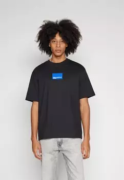 Футболка с принтом Karl Lagerfeld Jeans ФУТБОЛКА RELAXED ANIMAL UNISEX, цвет black